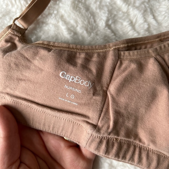 Gap body maternity nursing bra tan beige - Picture 2 of 6